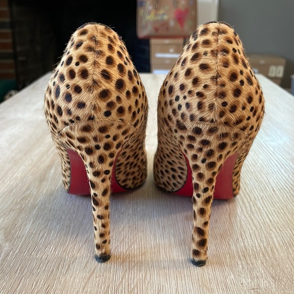 Louboutin Pigalle 100MM Jungle Cheetah - 37.5 - Picture 4 of 8